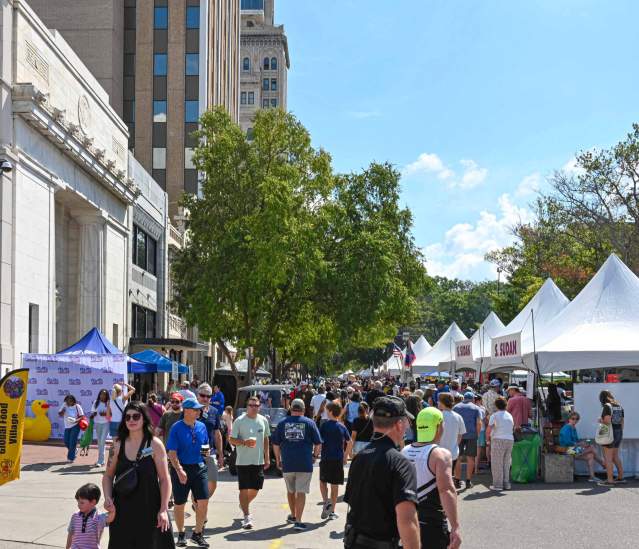Crowd at Arts in the Heart Festival