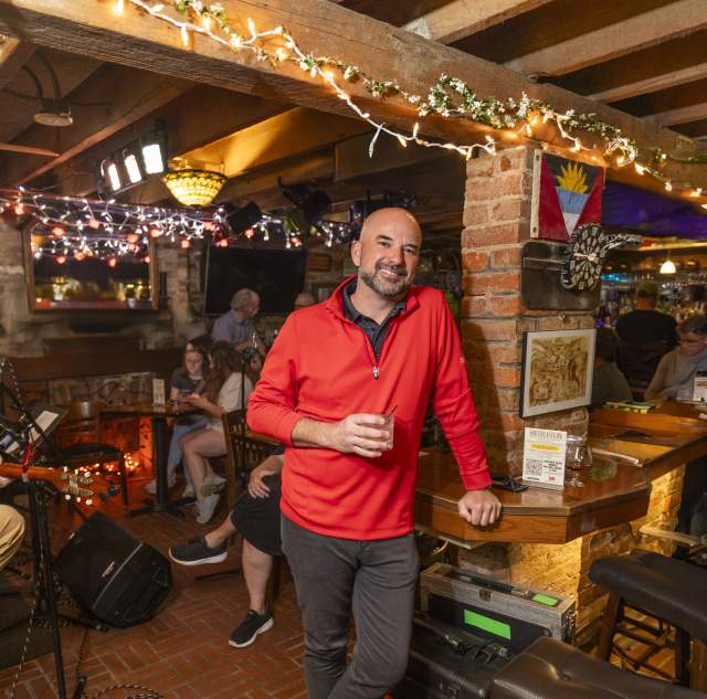 Joe Stevenson at Fox's Lair with Drink