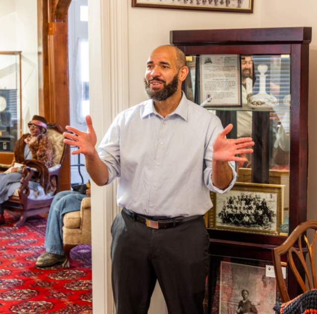 Corey at Lucy Craft Laney Museum