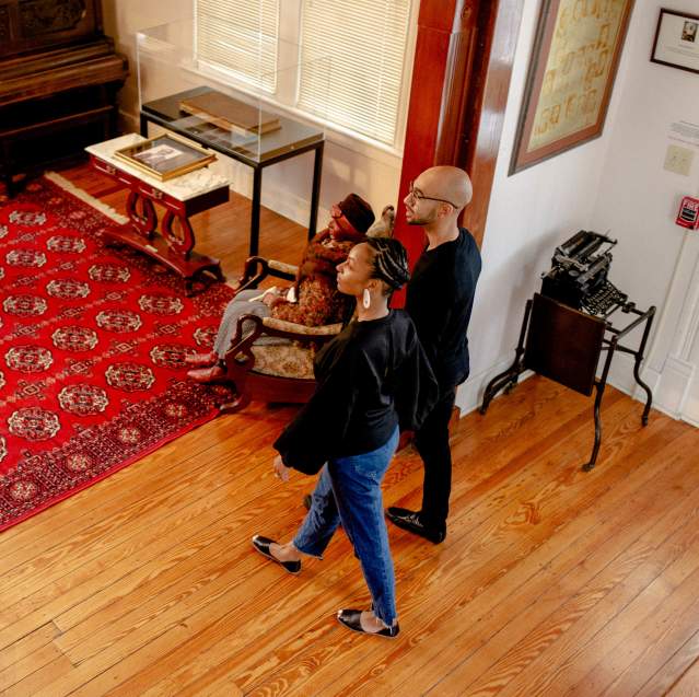 Lucy Craft Laney Couple Wide Shot