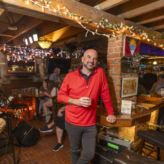 Joe Stevenson at Fox's Lair with Drink