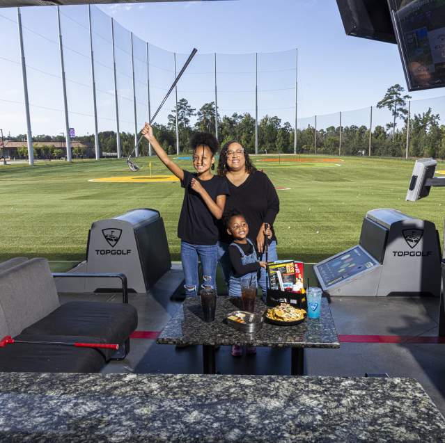 African American Family at Topgolf Augusta