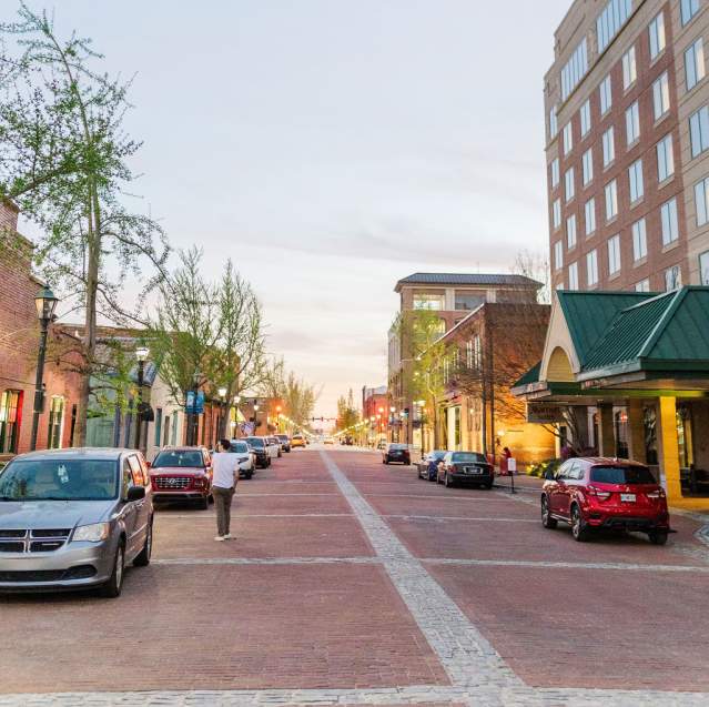 Cars in Downtown Augusta