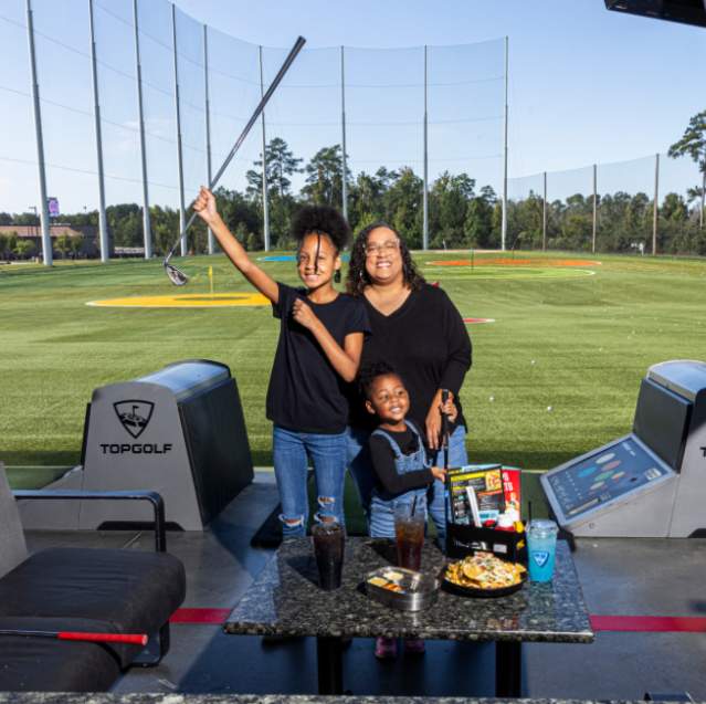 Family at Topgolf
