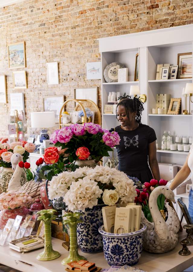 Students Shopping Shelves at Freshwater Curated Goods in Downtown Augusta