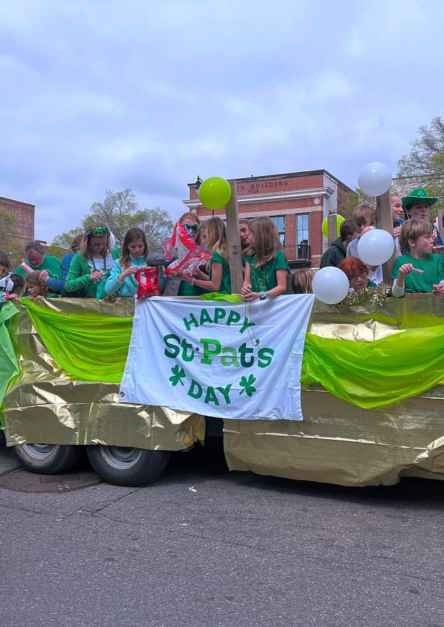 St. Patrick's Day Float Downtown Augusta