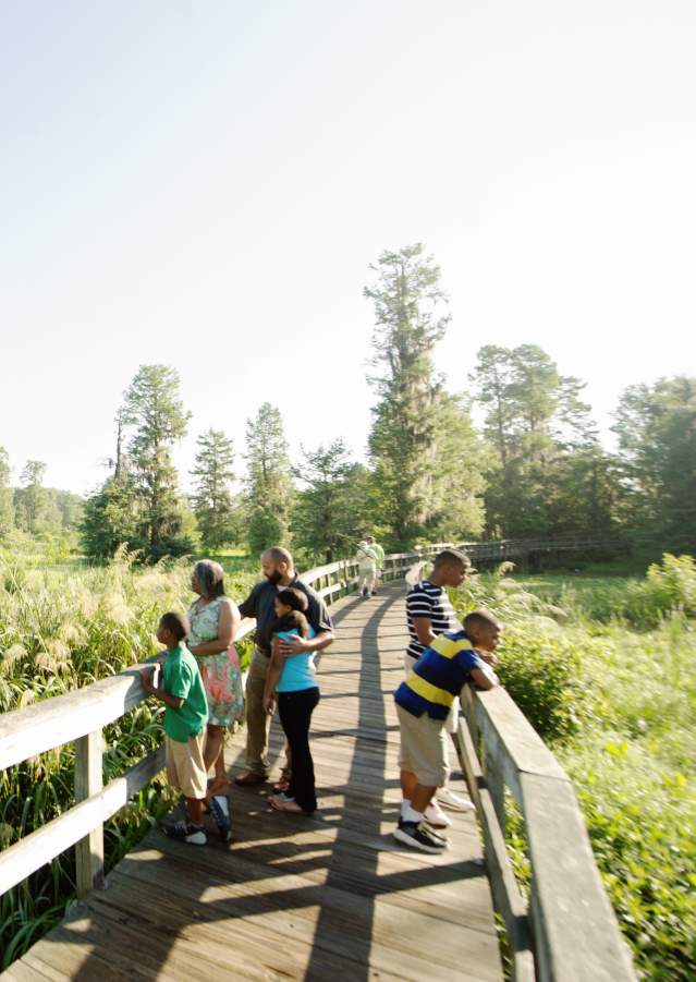 Family Outdoors at Phinizy Swamp Nature Park