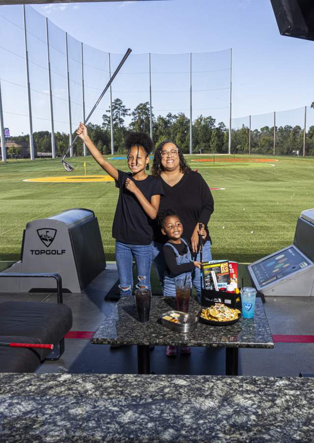 African American Family at Topgolf Augusta