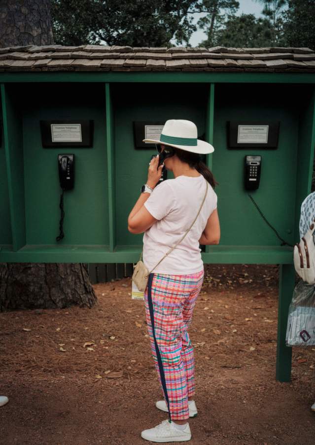 Phones at Augusta National during the Masters
