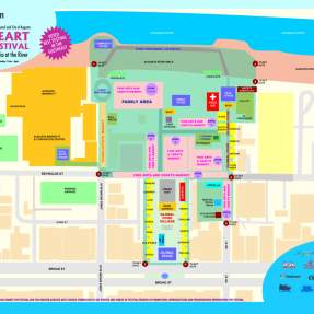 Arts in the Heart Festival Map