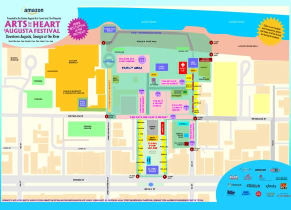 Arts in the Heart Festival Map