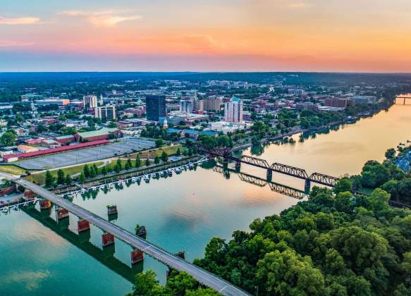 Savannah River and City Views