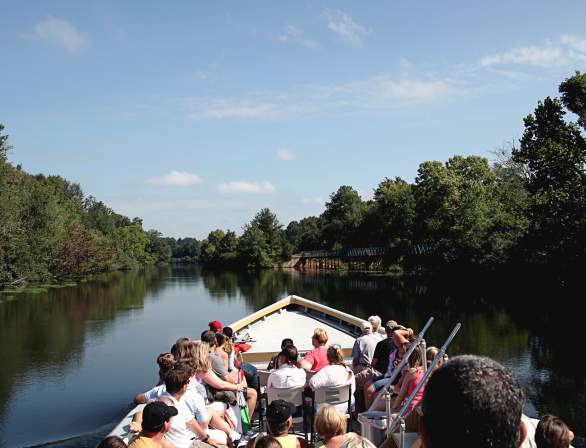 People Enjoying The Augusta Canal Petersburg Boat Tour