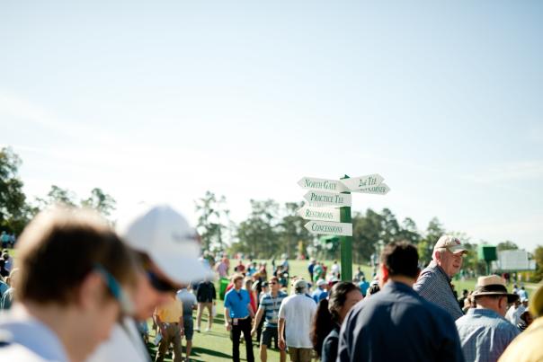 Crowd by Directional Sign | Masters