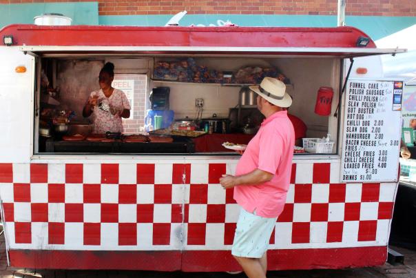 Cropped Saturday Market Food