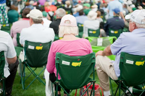 People in Chairs at Augusta National During Masters Week
