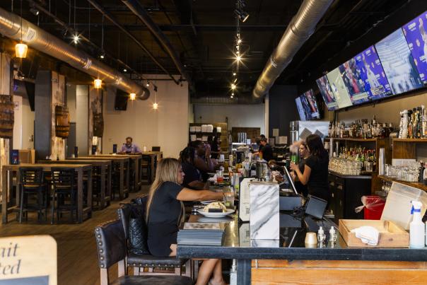 Bar & TV Screens at Sole Augusta in Downtown
