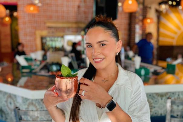 Woman with Cocktail at El Paso