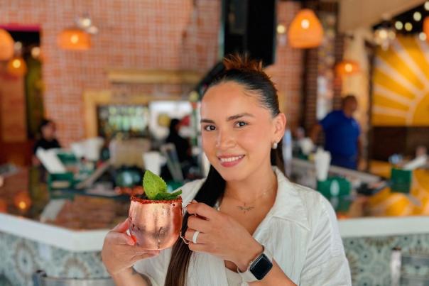 Woman with Cocktail at El Paso