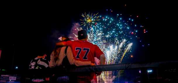 Couple Watching Fireworks at SRP Park