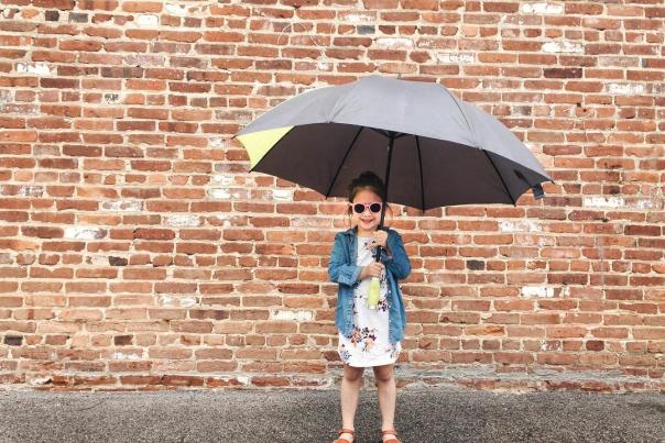 Girl in the rain