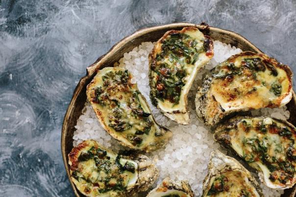 Plate of Oysters in Augusta