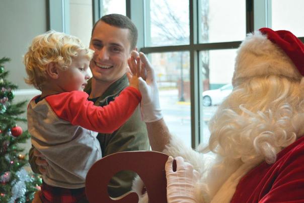 Family Photo with Santa at Augusta History Museum