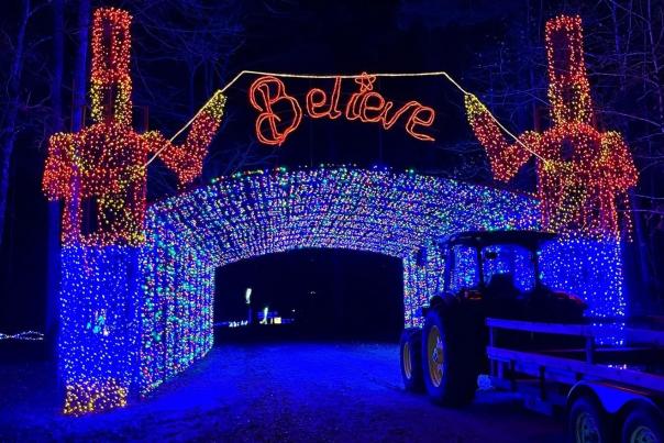 Believe Christmas Lights