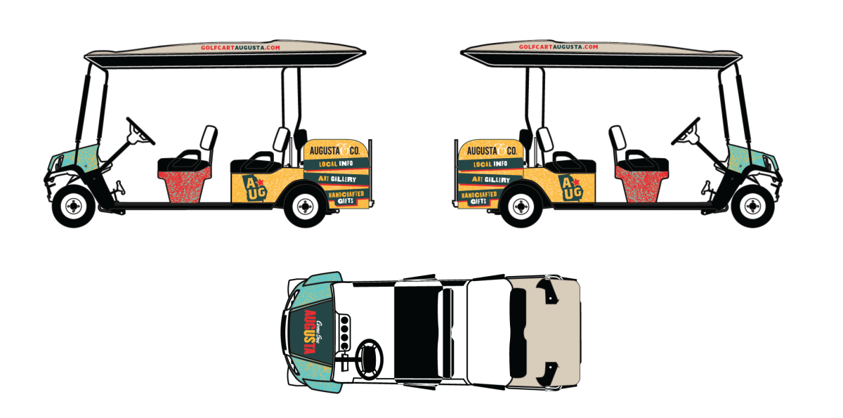 golf cart augusta rendering