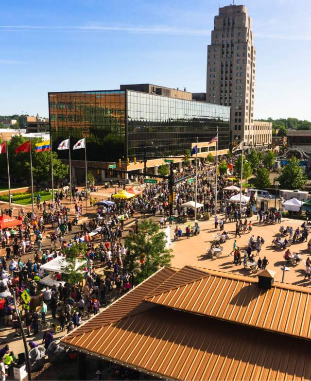 Aerial of Downtown