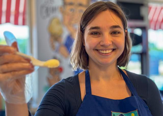 What are the top three ice cream flavors at True North?