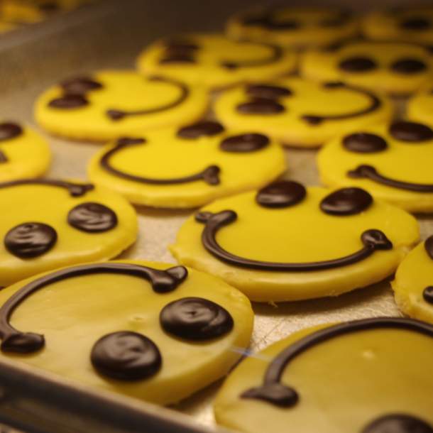 Happy face cookies