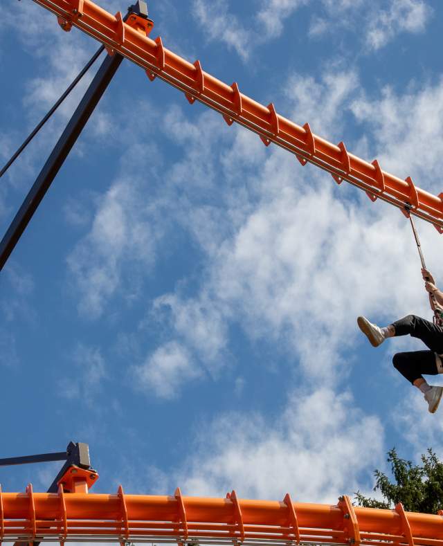 Ziplining at Binder Park Zoo