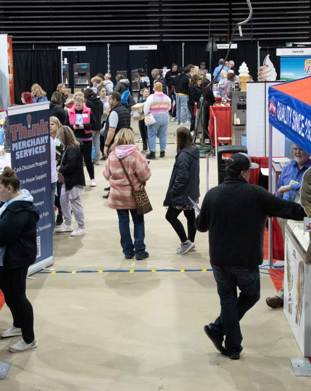 Great Lakes Ice Cream and Fast Food Association trade show at Kellogg Arena.