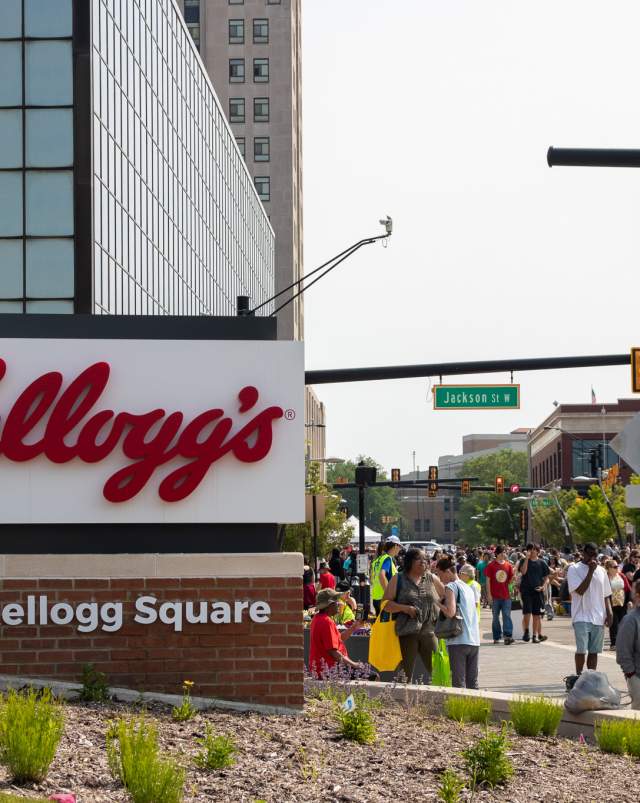 People came to downtown Battle Creek on June 10 to eat free cereal, play games and kick off summer vacation.