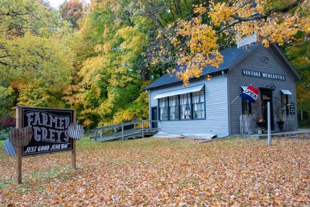 This antique store specializes in architectural items and quirky finds. The building is an antique in itself, an old schoolhouse that was built in 1859. It's a Michigan historical site.