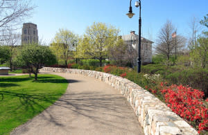 The Linear Trail in Kellogg House Park in Battle Creek, MI