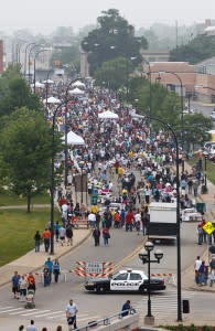 The World's Longest Breakfast Table in Battle Creek, MI 