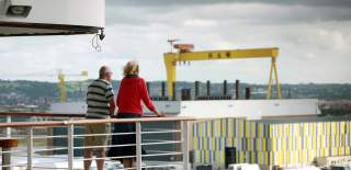 Cruise Passengers overlooking Belfast