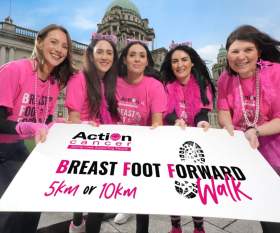 Have a Blast at the Breast Foot Forward Walk