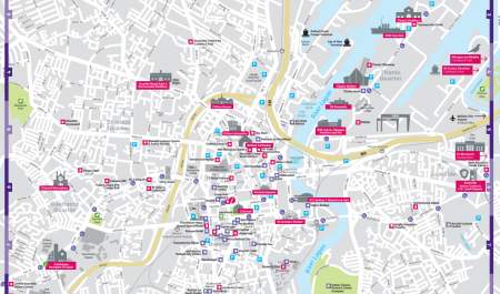 Image of a map of Belfast City Centre