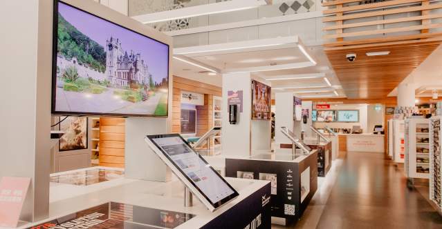 The interior of the Visit Belfast Welcome Centre.