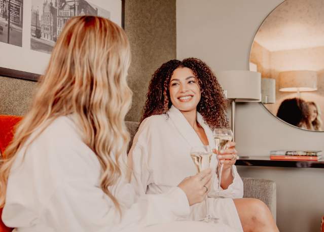 Two women at the Grand Central Hotel