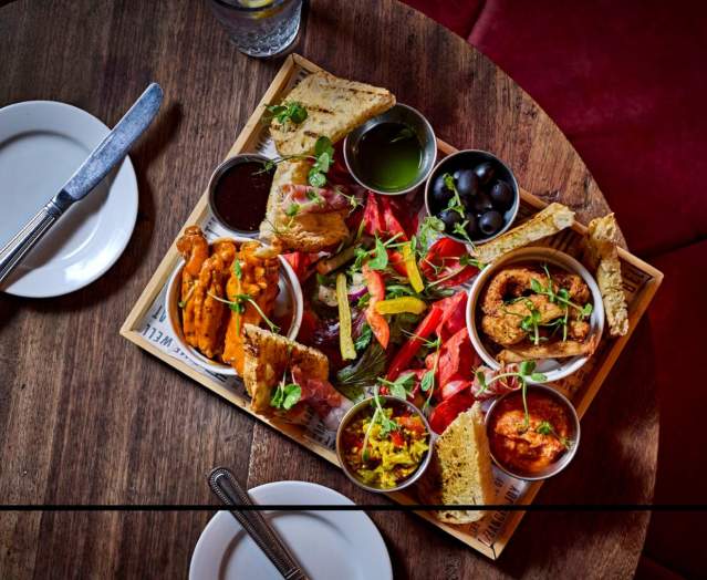 A platter of food from Henry's in Belfast.