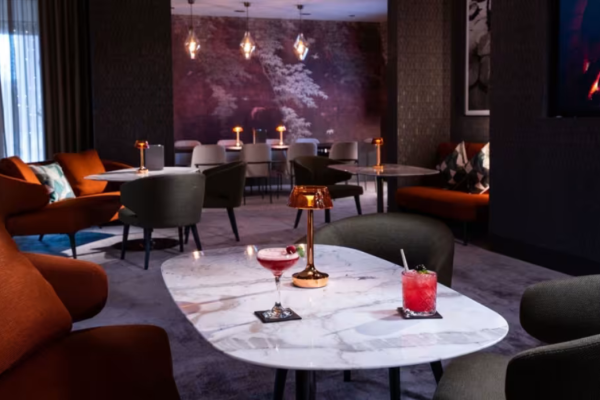 Photo of cocktails in the Fitzwilliam hotel in Belfast