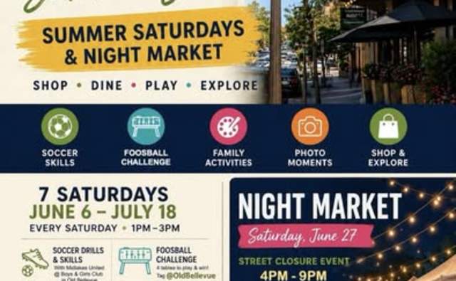 Old Bellevue Summer Series: Summer Saturdays & Night Market