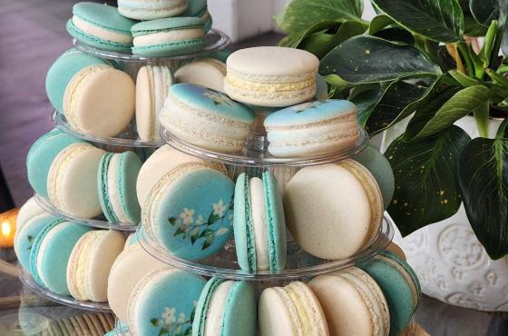 floral blue printed tower