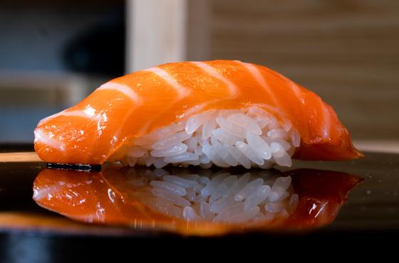 Salmon sushi