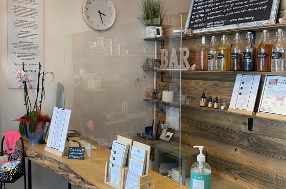 front desk check-in area