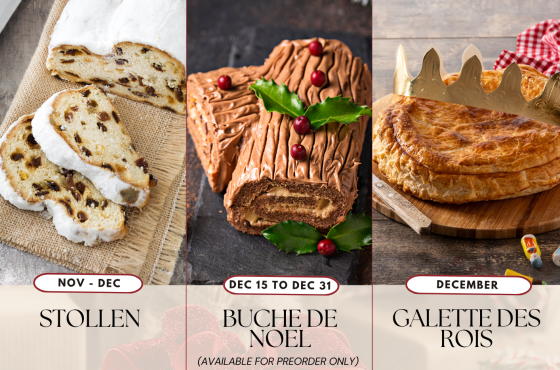 The French Bakery’s Holiday Menu